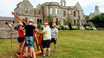 Trebuchets at Kirklinton Hall